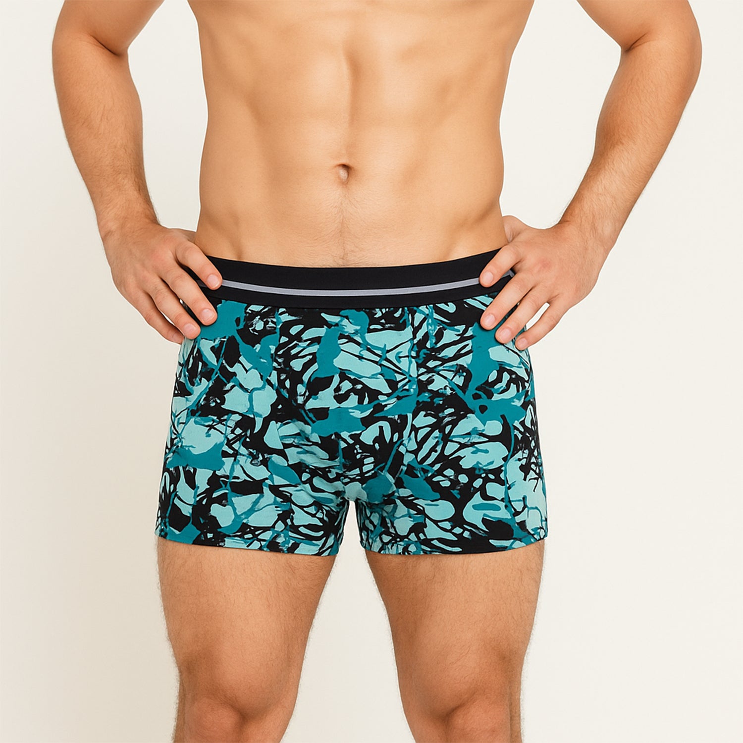 Mens Stretch Boxer Briefs (Large) - (1 Pc)